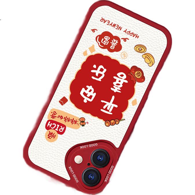 Чехол ALittleFlower для Apple iPhone 16 Plus, противоударный, из овечьей кожи, простой стиль