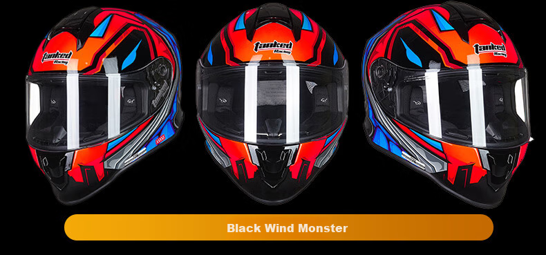 Tanked Racing Motorcycle Helmet T151 Children's Full-Face Anti-Fog 3C Safety Helmet with Lucky Cat Design XXXS 12