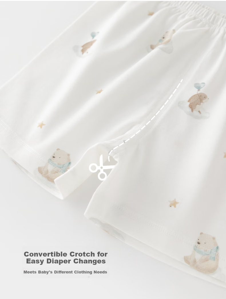 Guaiqixiong Baby Short-Sleeve Shorts Two-Piece Set, Summer Thin Pure Cotton Home Wear Clothes And Pants, Children's T-Shirt Set 10