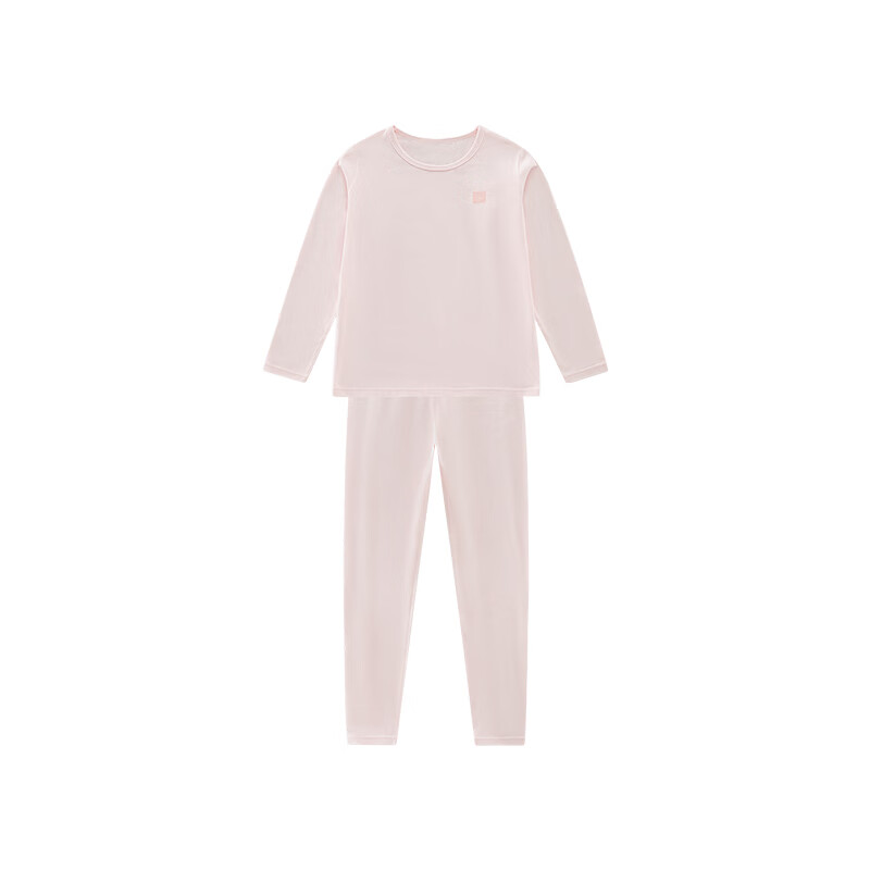 Labi Baby Children's Underwear Set, Long-Sleeve Four-Season Pajamas And Sleep Pants for Boys And Girls, Pink, Size 100