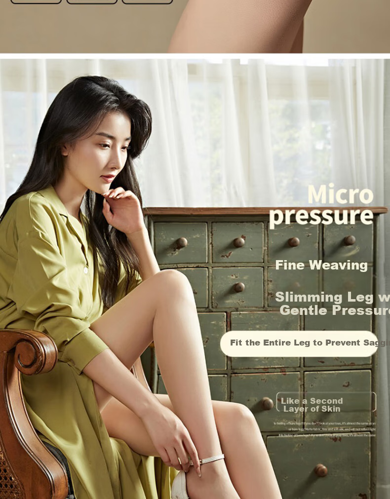 LangSha Silk Stockings for Women, Pineapple Pattern, Ultra-Thin Summer Pantyhose, Cuttable to Any Length, Sexy Slimming Thigh-High Socks, Spring And Summer Pantyhose 5