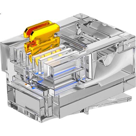 Телефонный кабель HAILE HT-110, 4-жильный, чистая медь, с разъемами RJ45, серый, 15 метров