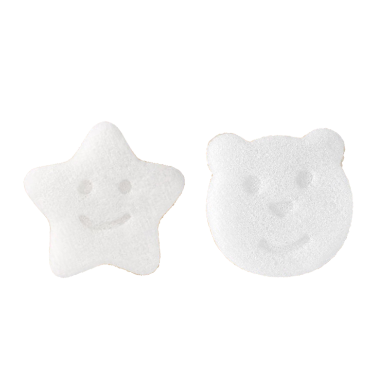 Baoshi Baby Bath Sponge, Newborn Hair Washing Brush, Baby Bath Sponge, Bathing Tool, Children's Bath Scrubber, 2-Pack