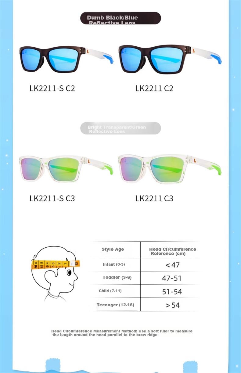 Luki Children's Sunglasses for Boys And Girls, Casual UV Protection Glasses, Outdoor Sports Sunglasses for Ages 3-6 10
