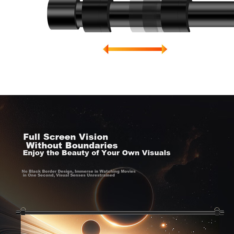 JINGMI Projection Screen BG1 Photon Screen 100 Inch 16:9 Wall-Mounted Screen No Drilling Required for Home And Office Use Compatible with XGIMI, Jmgo, Dangbei, Xiaomi Three-Color Laser Projectors Scree 5