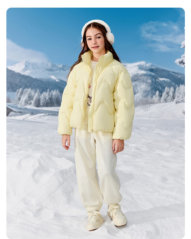 BALABALA balaOne Kids Down Jacket Girls Winter Stand Collar Warm Coat 2025 Trend 208425107001 5