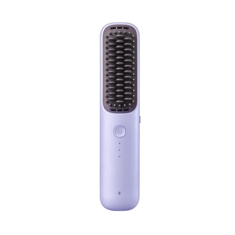 Mijia Xiaomi Wireless Straightening Brush, Mini Portable Hair Styling Comb with Negative Ions for Hair Protection, Straightening Iron And Comb, Birthday Gift for Girlfriend, Yunjin Purple