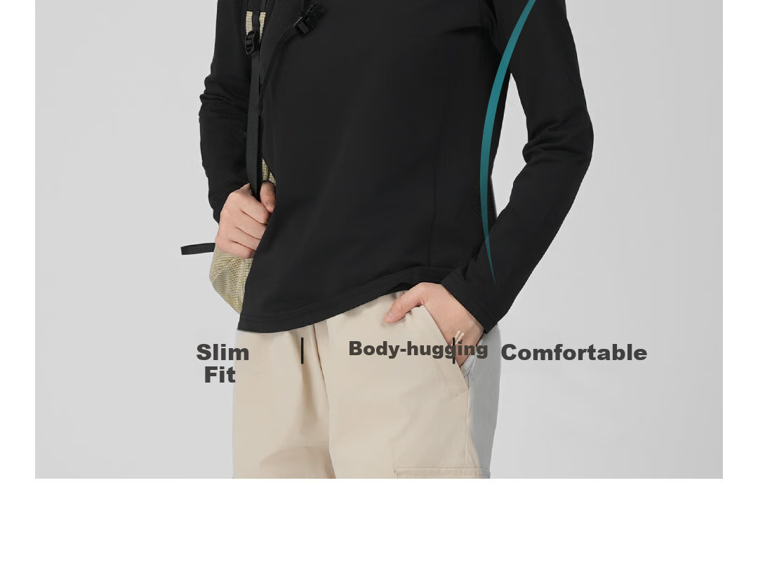 SCALER Quick-Dry T-Shirt Unisex Outdoor Sun Protection UPF50+ Running Crew Neck Long Sleeve Breathable Stretch Top F4216D17 13