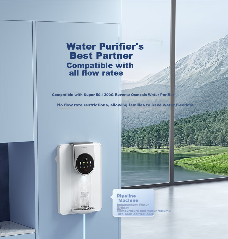 SUPOR Bottled Water Dispenser, Home Wall-Mounted Instant Hot Water Machine, Sideboard Direct Drinking Machine, Ultra-Thin Rapid Heating, Can Connect to Bottled Water, Touch Control Operation, Multiple Temperature And Water Level Settings, UG02A 17