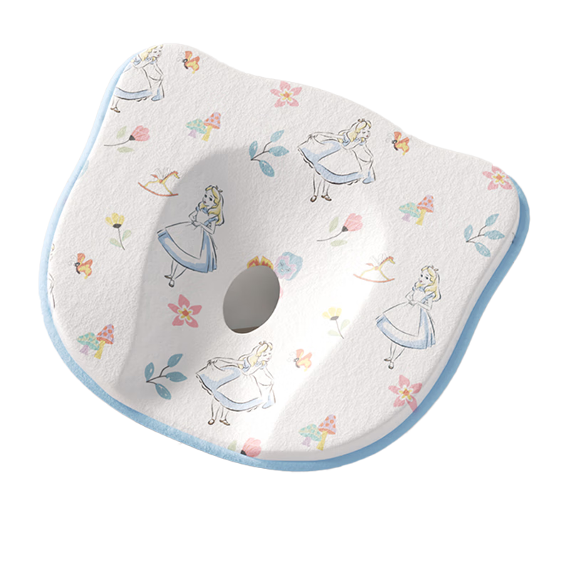 Disney Shaped Baby Pillow 0-3-6 Months Silicone Corrective Head Shaping Breathable Comfortable Newborn Blue