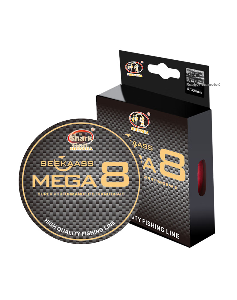 Shensha No. 3 PE Braided Fishing Line, 8 Strands, 100 Meters, Ultra-High Tensile Strength, Wear-Resistant, One Color, Lure Fishing Line, Fishing Tackle 10
