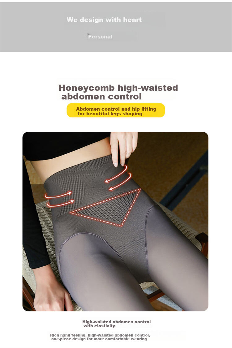 LangSha Women's Leggings for Spring And Summer, Thin Fleece-Like Seamless Pantyhose, Flight Attendant Gray, Skin-Like High-Waist Tummy Control And Butt-Lifting Pants, Gray Footed 2