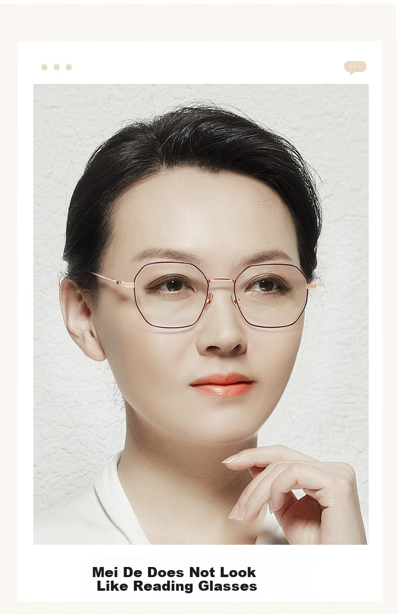 Xiyanghong Anti-Blue Light Reading Glasses, Portable, High-Definition, High-Quality Brand Genuine Product for Elderly with Presbyopia, Women's Glasses A113T, 100 Degrees 1