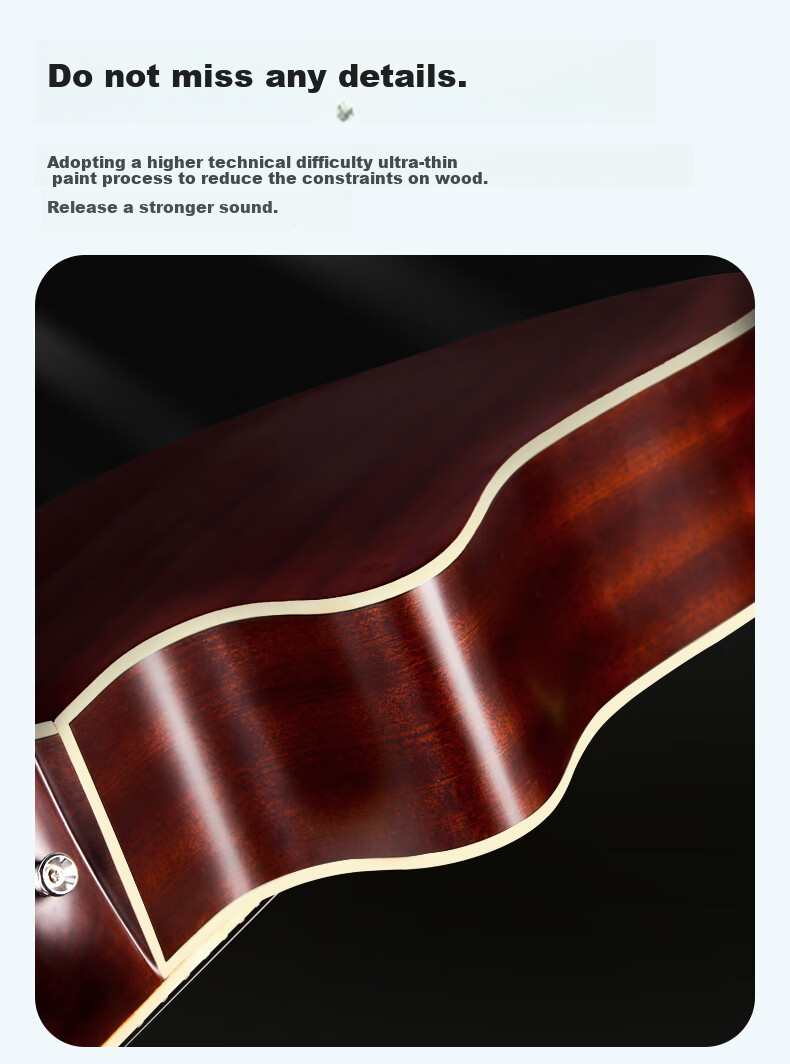 SAGA Guitar Solid Top SF800 Upgraded Version, Natural Wood Color, 41 Inches, Entry-Level Acoustic Guitar for Beginners, No Returns if You Can't Lear 20