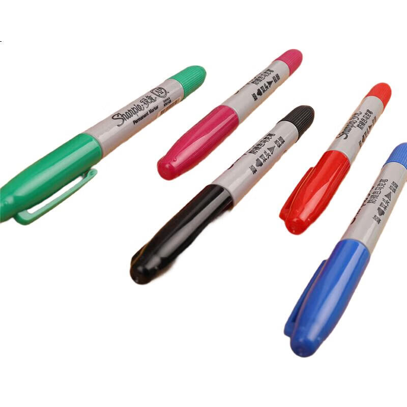 Маркер Sharpie Dual-Tip Fine 0.5мм, Широкий 2.5мм, Черный, на Масляной основе, водостойкий, быстросохнущий, для маркировки, плакатов, росписи, акварельных работ, обучения