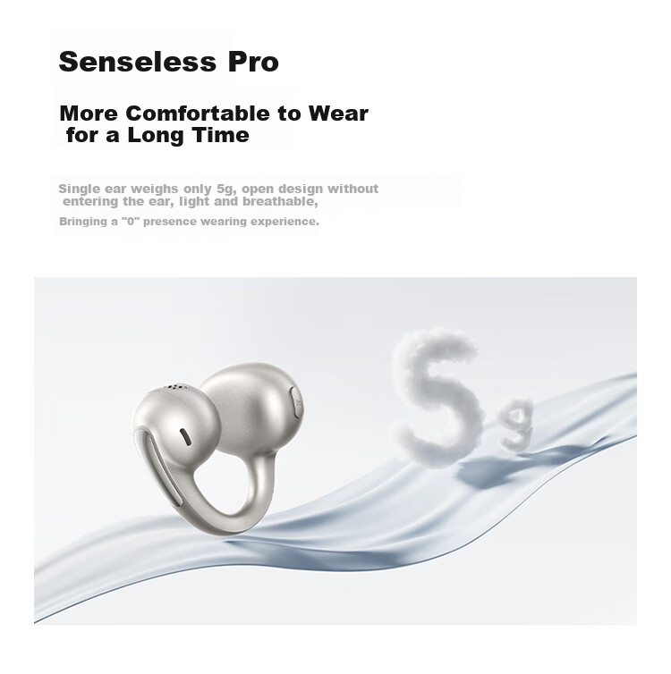 Baseus MC1pro AI Translation Bluetooth Headphones [Celebrity Style], Clip-On Open-Style Non-In Sports Call Noise Reduction Air Conduction, Suitable for Huawei And Apple Phones 7