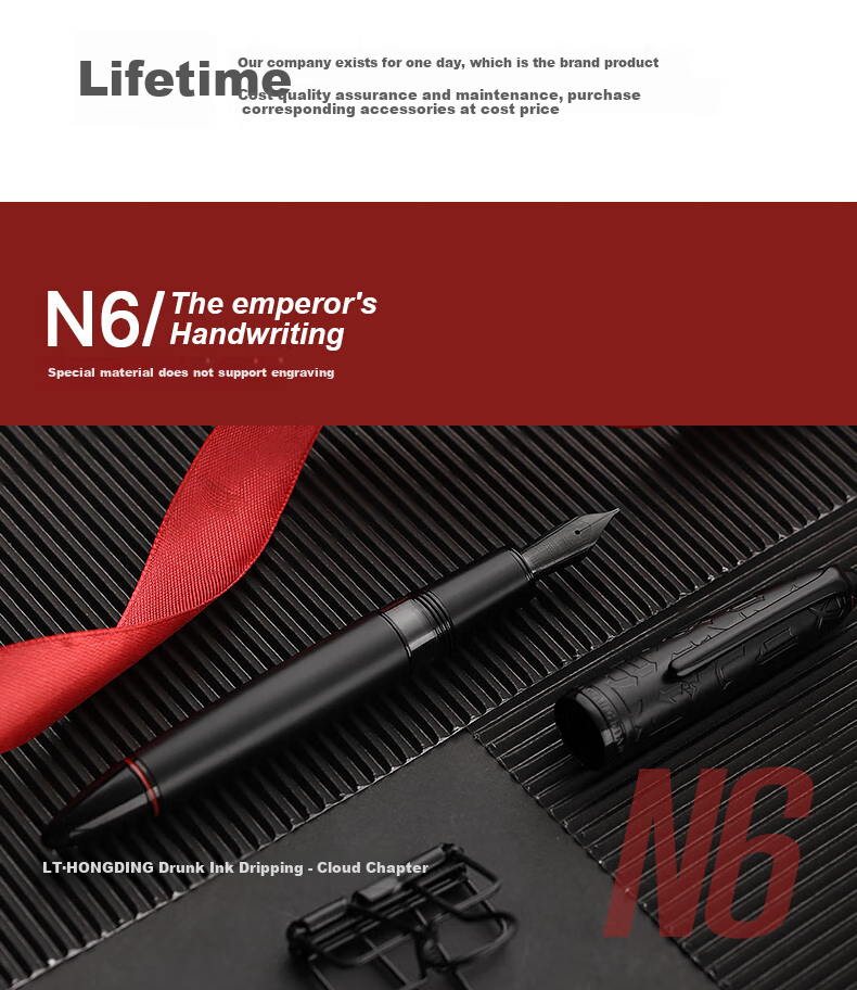 Hongdian (LT.HongDian) Fountain Pen High-End N6 Business Set, Chinese Style Birthday Gift for Men And Women, Calligraphy Practice Fountain Pen Gift Box 14