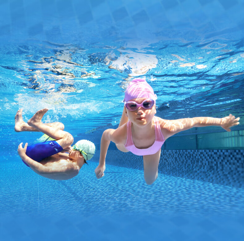 Speedo × Moody Tiger Collaboration Pool Training Series, Tight-Fitting Silicone Swim Cap for Children, Lavender Color 3