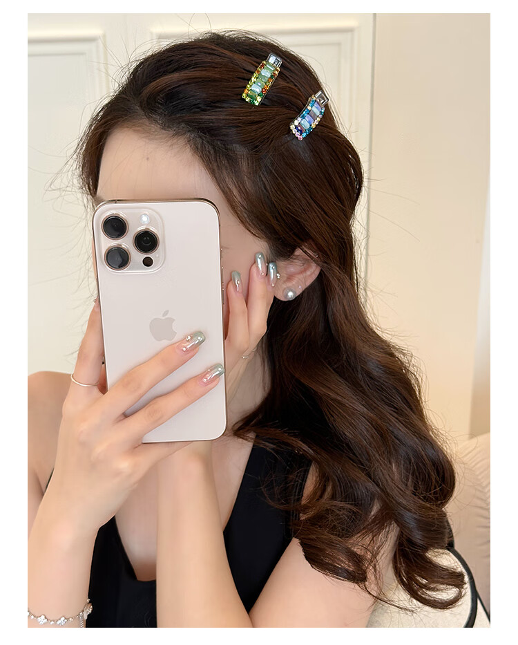 CHIMERA Rainbow Mojito Side Hair Clip Set of 2 Hairpin Hair Accessories for Women Birthday Gift 7
