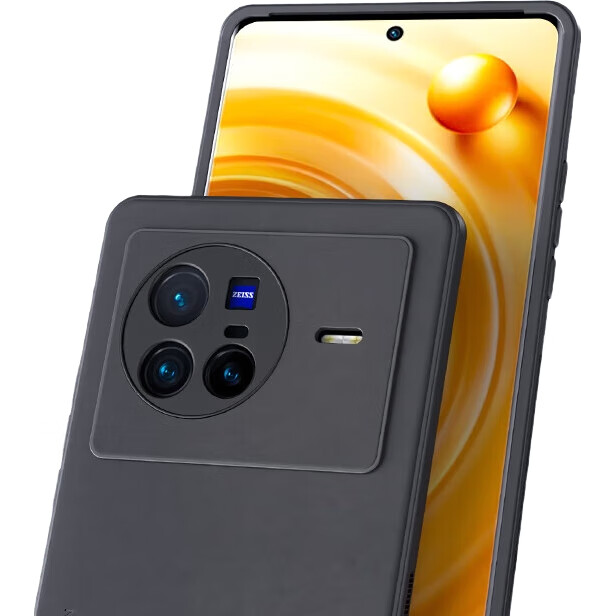 Чехол HotFire для Vivo X80, матовый силиконовый, с защитой камеры, простой стиль, дымчато-серый