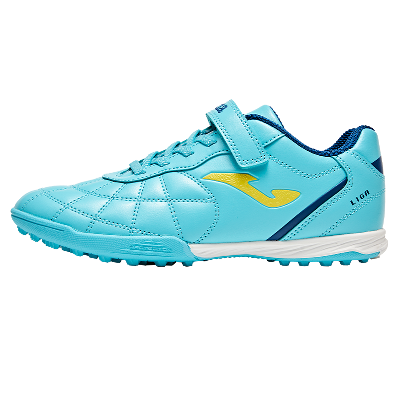 JOMA 2025 New Velcro Children's Soccer Shoes TF Turf Studs Youth Primary School Training Shoes Blue Size 29