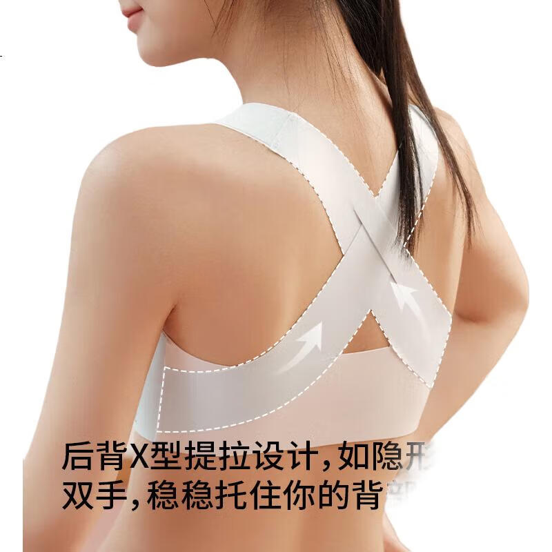 Комплект из 2-х спортивных бюстгальтеров Meishianxuan для девочек, для подростков, бесшовные, с тонкой подкладкой, поддерживающие спину