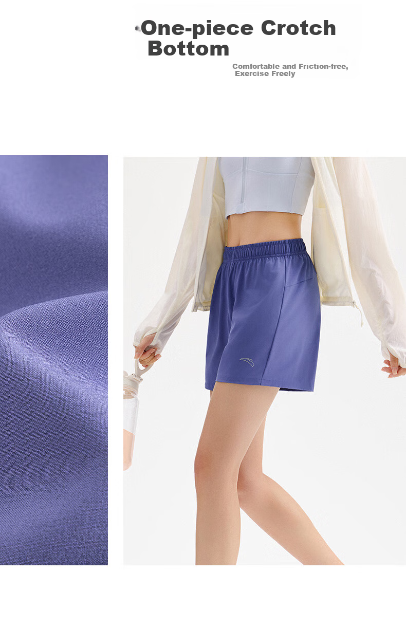 Anta Dingyin Badminton Shirt | Quick-Dry Sports Shorts for Women Summer New Moisture-Wicking Breathable Fitness Training Pants 11