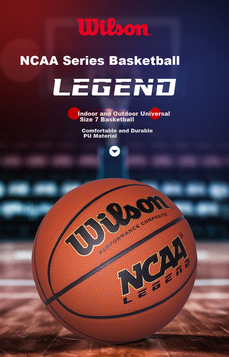 Wilson EOS GOLD Professional Competition Indoor And Outdoor Wear-Resistant Basketball, Size 7, WTB6201IB07CN 1