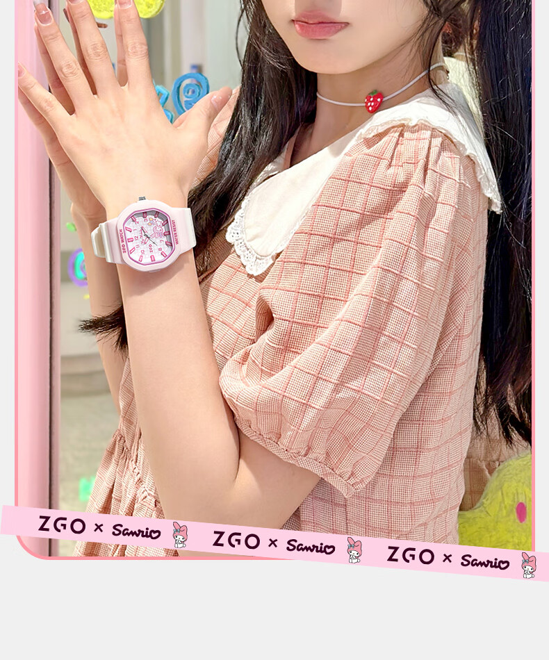 Hello Kitty Girls' Luminous Waterproof Sports Watch for Students, High-Value Junior High School Children's Watch, Birthday Gift for Girls 356 3