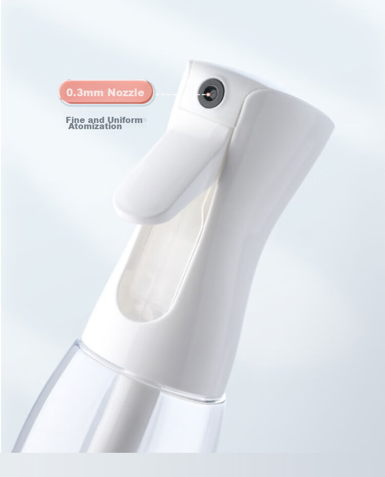 Cigeman High-Pressure Spray Bottle [200ml White Transparent], Fine Mist Spray Bottle for Makeup, Hydration, And Disinfectio 8