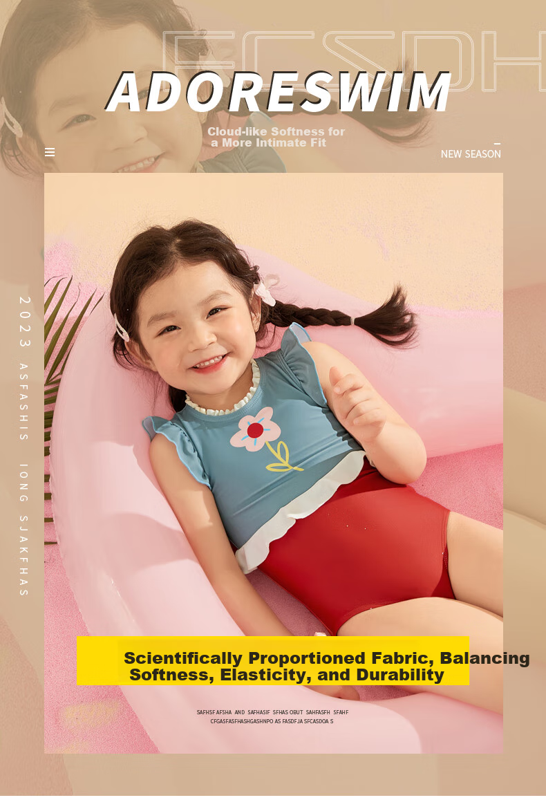Adoreswim 2025 New One-Piece Swimsuit for Older Children, Summer Sun Protection Professional Swimwear for Girls And Toddlers 1