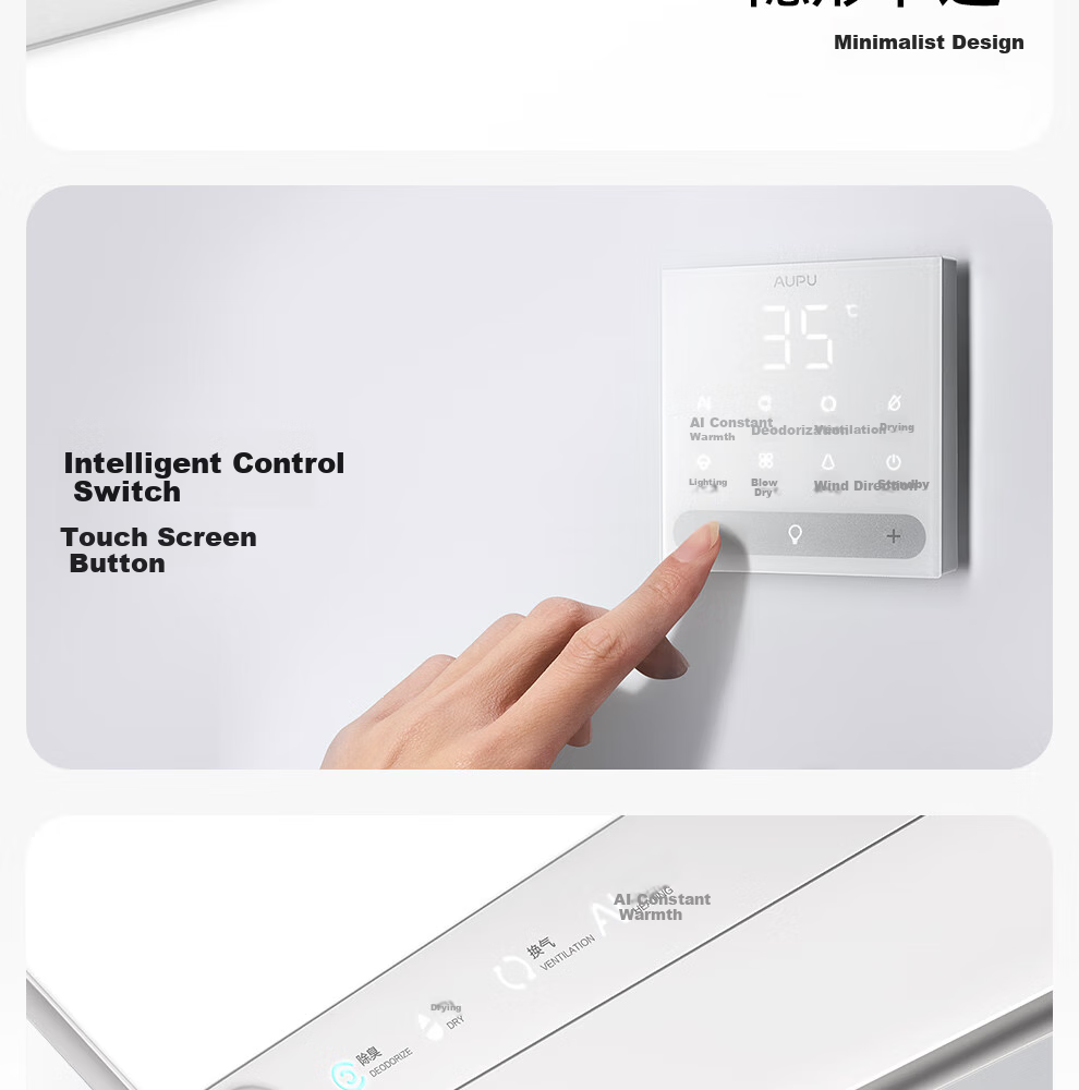 AUPU [Consult Customer Service for Better Deals] Smart Series AI Human-Sensing Constant Temperature Deodorizing Warm Air S2-Air 36