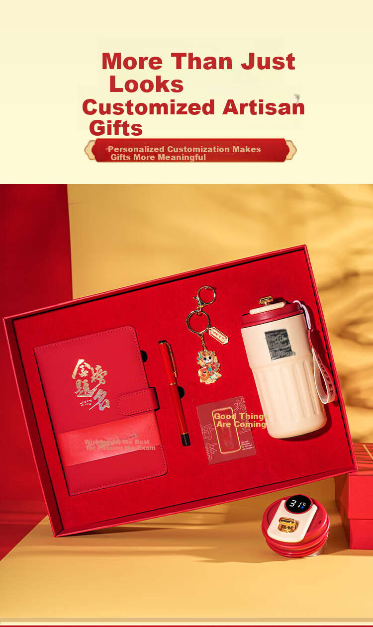 TENGXIONG Golden List Gift Box Notebook Set for Middle And High School Entrance Exams, Encouragement, Hundred-Day Oath Ceremony, Graduation Souvenir, Adult Ceremony, 18th Birthday Gift for Male And Female Students, Present for Classmates 4