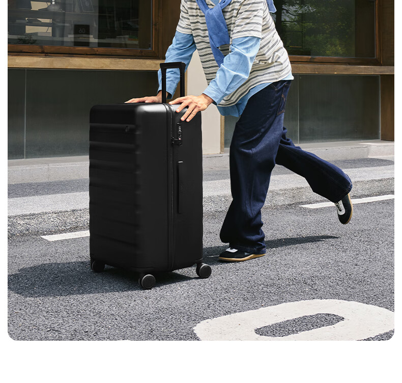 90Fen Luggage, 28-Inch Rhine River Pro Suitcase, Large Capacity Travel Case with Quiet Wheels And Password Lock, Titanium Gray 6
