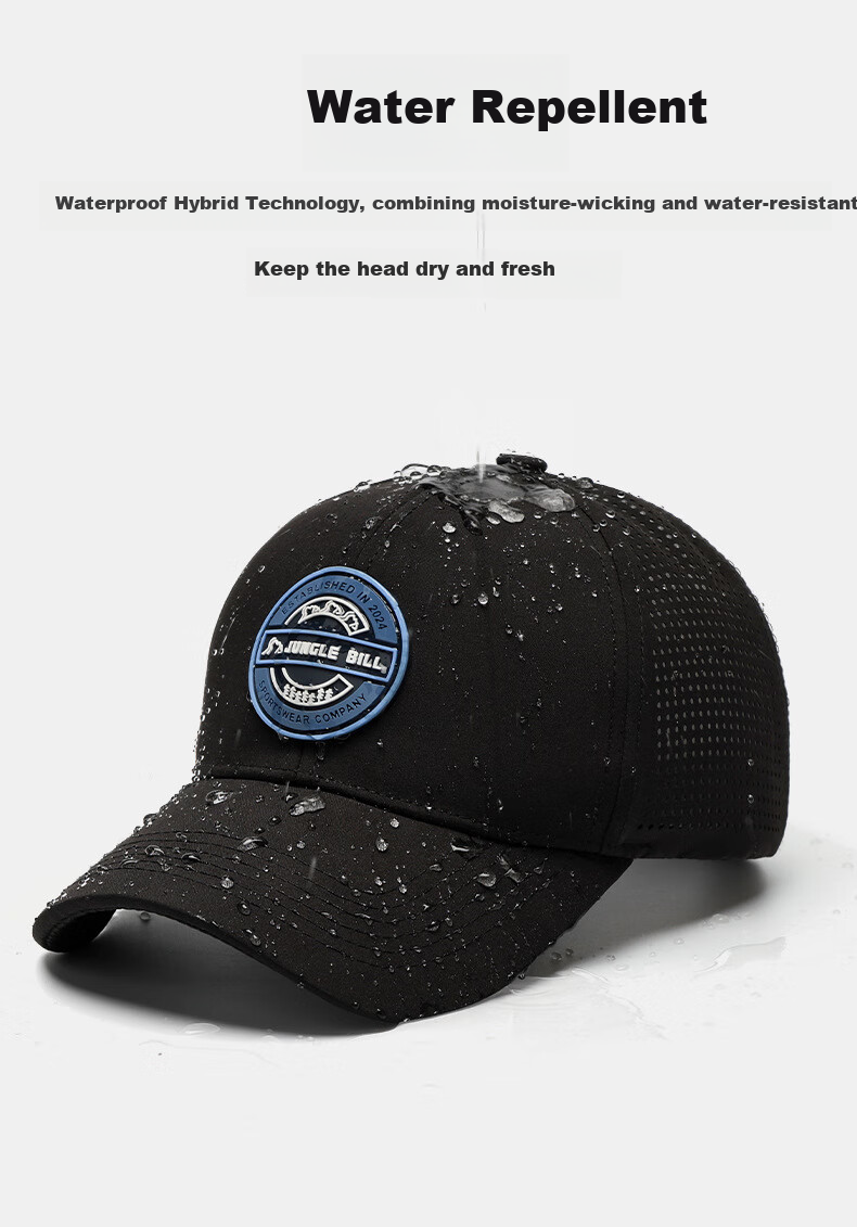 Jiancai Men's Spring And Summer Sun Visor Cap, Trendy Original Outdoor Quick-Dry Hat for Women And Couples, UV Protection Baseball Cap for Me 6