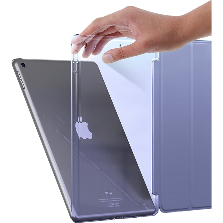 Защитный чехол CangHua для iPad 9/8/7 10.2 дюйма, совместимый с моделями 2021/2020/2019, с подставкой, противоударный, цвет Лавандовый