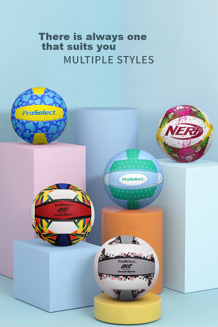 ProSelect Air Volleyball No.5 Light Soft for Children, Students, Middle-Aged And Elderly Fitness, Entertainment, Competition Soft Volleyball GV441M 2