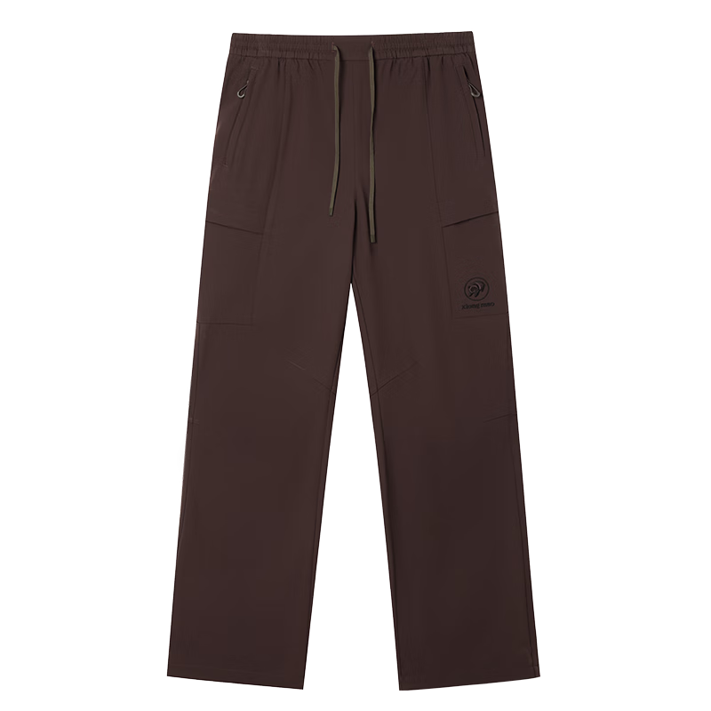 Panda Camel Series Softshell Pants Unisex Water-Repellent Durable Hiking Straight-Leg Trousers Autumn 9227, M