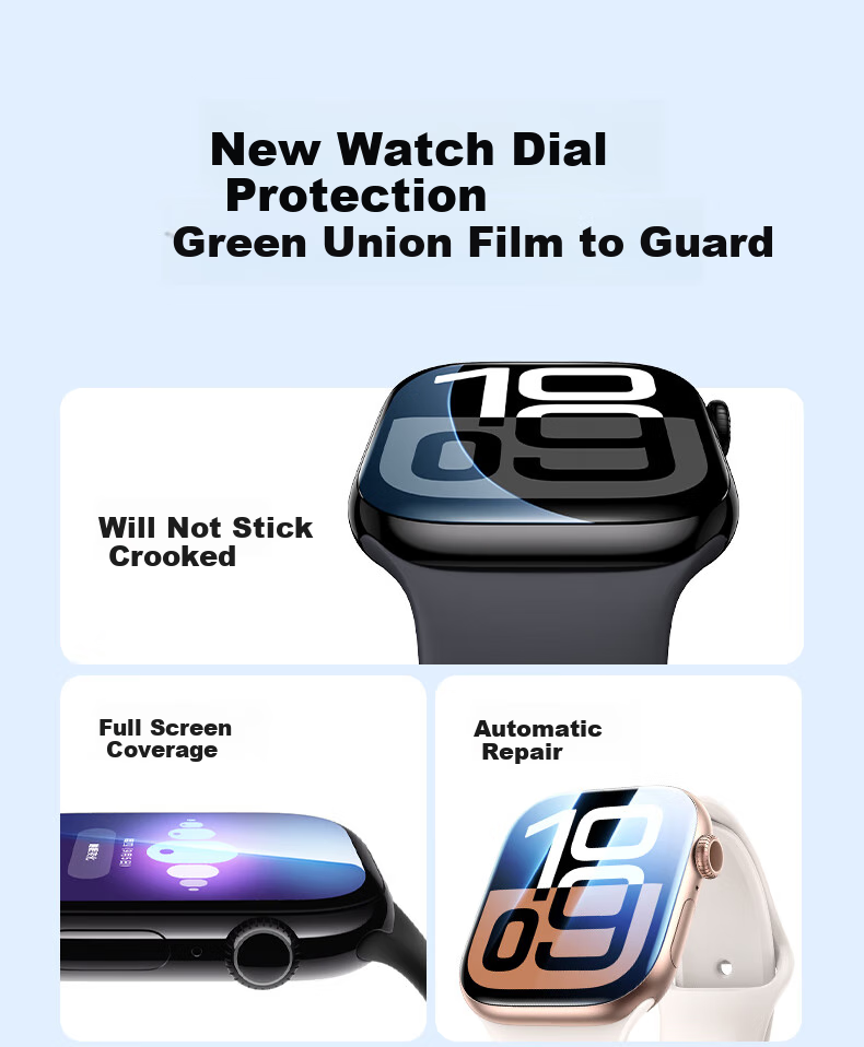 UGREEN [Compatible with S11/S10 | Special Offer: 3 Pieces] Suitable for Apple Watch S11/S10 Screen Protector, 46mm Hydrogel Film, Non-Tempered Glass Film 8