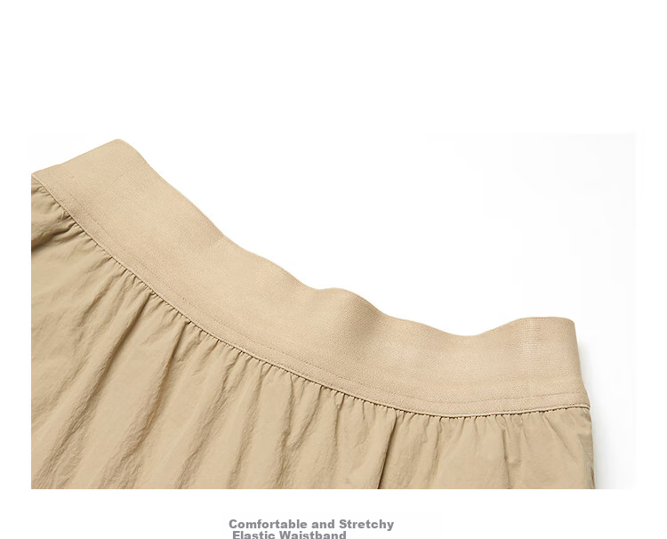 INMAN [Showroom Style] Original Yarn Sun Protection UPF100+ Pleated Skirt, Summer Umbrella Skirt, Cloud White, Size L 5