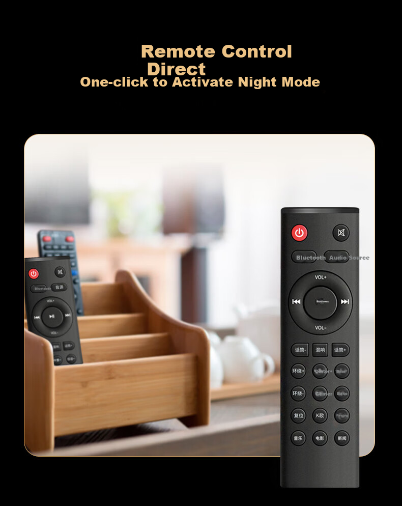 BINNIFA Soundbar TV Speaker, 5.1 Dolby DTS Decoding, Home KTV Package, Surround Sound Home Theater, Karaoke for Living Room, with Microphone 8