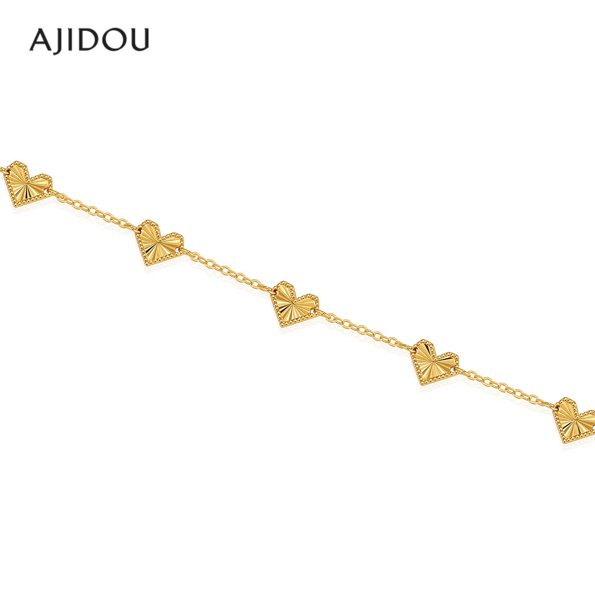AJIDOU Women's Bracelet, Fashionable Heart-Shaped Design, Elegant And High-End Feel, Suitable for Daily Wear, Commuting, And New Year Celebrations
