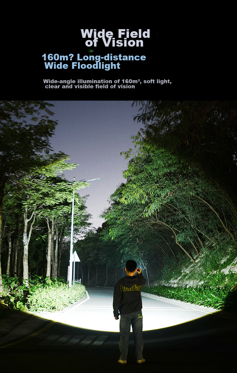 PHILIPS Flashlight, High Brightness, Long-Range, Long Battery Life, Camping Light, Ultra-Bright, Zoomable, Laser, Rechargeable, Portable, Emergency, SFL8168 7