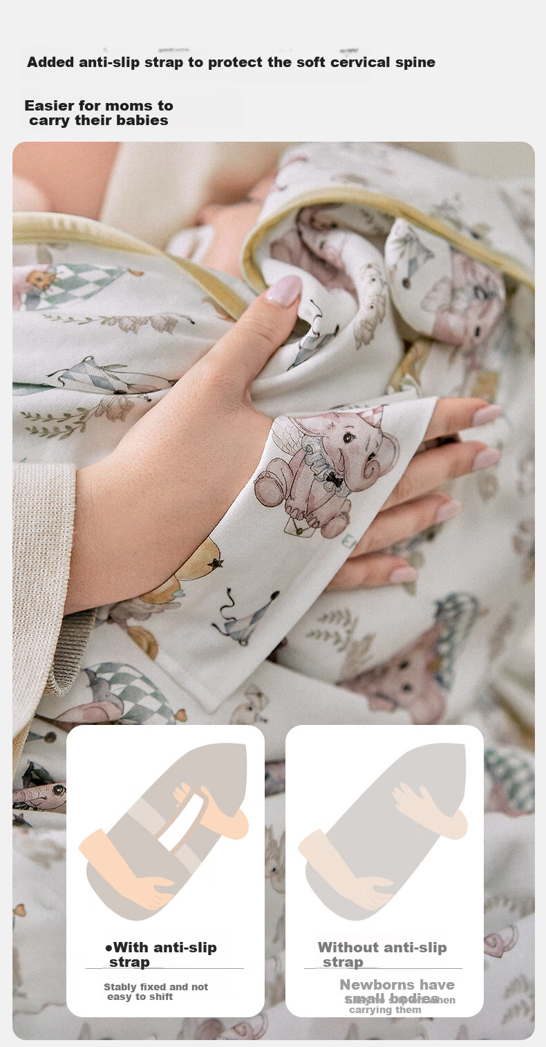 EMXEE Baby Swaddle Blanket, Spring And Summer Newborn Mulberry Silk Swaddle, Infant Wrap Blanket, Newborn Swaddling Cloth 12