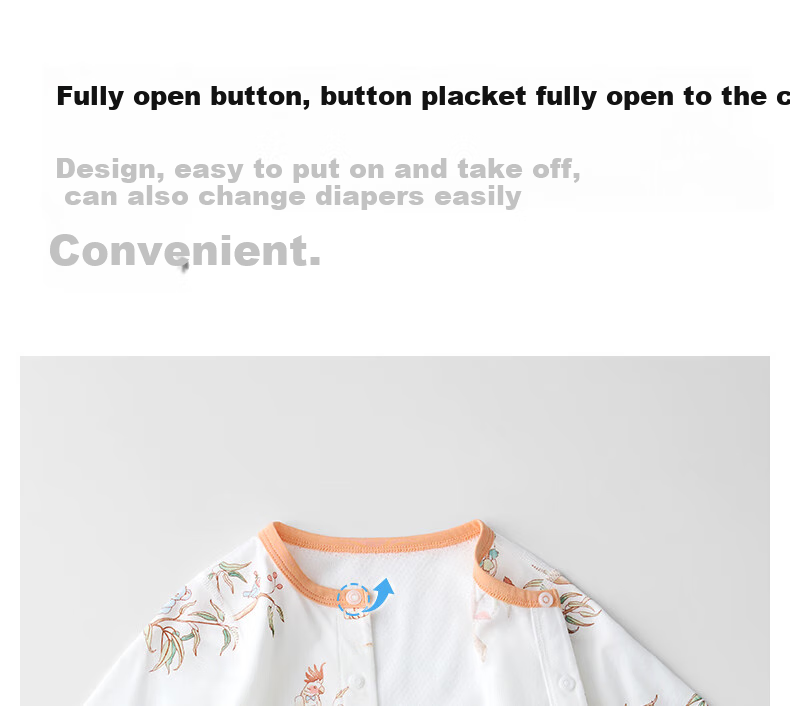 Beitaisi Baby Clothes, Summer Breathable Thin Mesh, Infant Romper, Three-Quarter Sleeve, Pure Cotton Class A Air Conditioning Wear 11