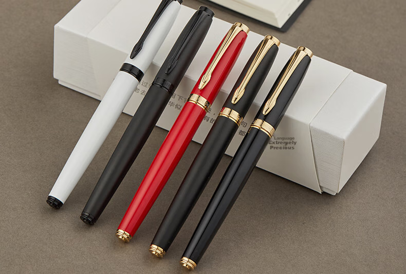HERO Ballpoint Pen, 988 Daily Writing, Stylish And Personalized Business Office Signing Pen for Men And Women, Black with Gold Clip 14