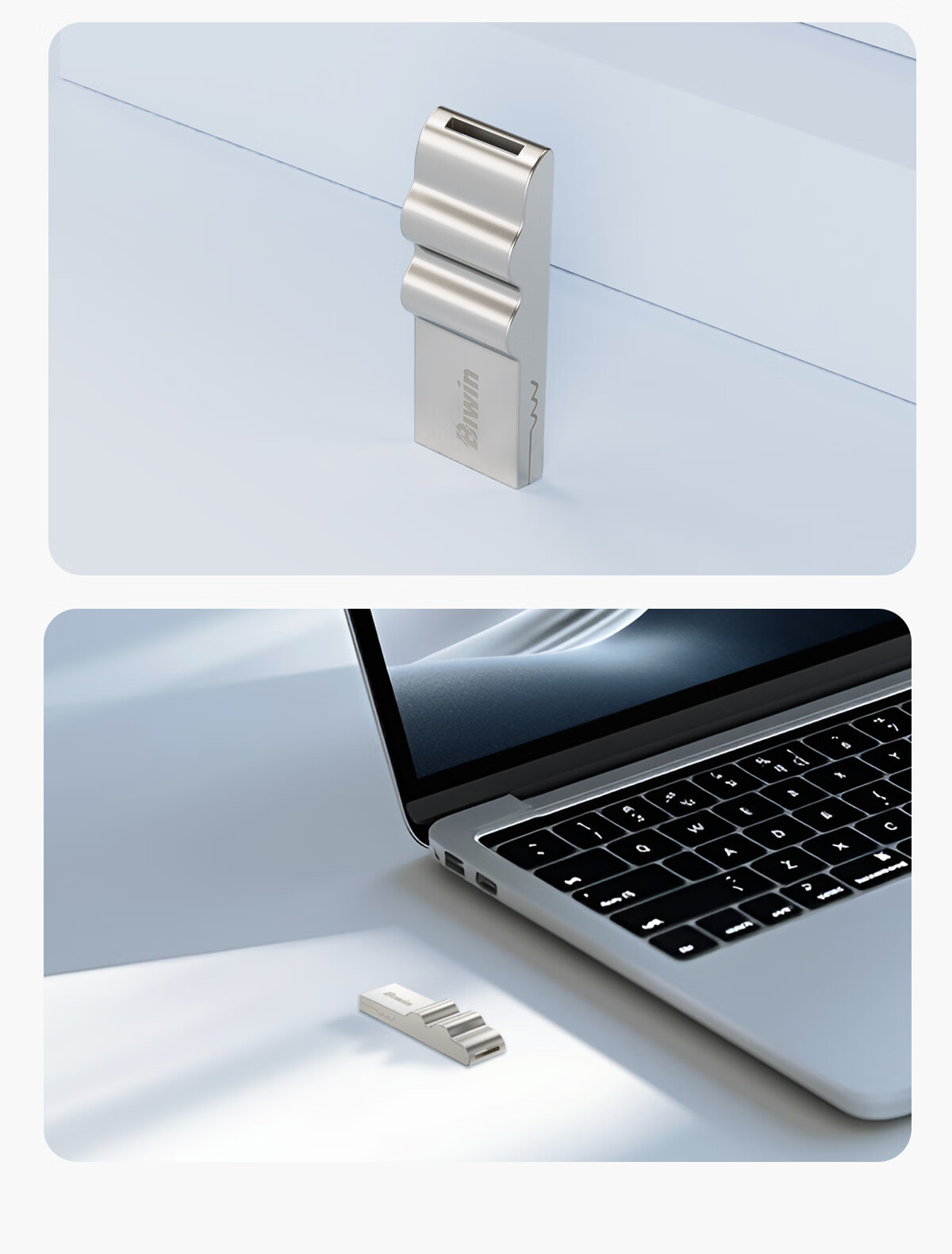 BIWIN 256GB Type-C USB3.2 Dual Interface Mobile Phone USB Drive UD150 Metal Rotating High-Speed Read and Write Durable USB Flash Drive for Business Office and Study 5