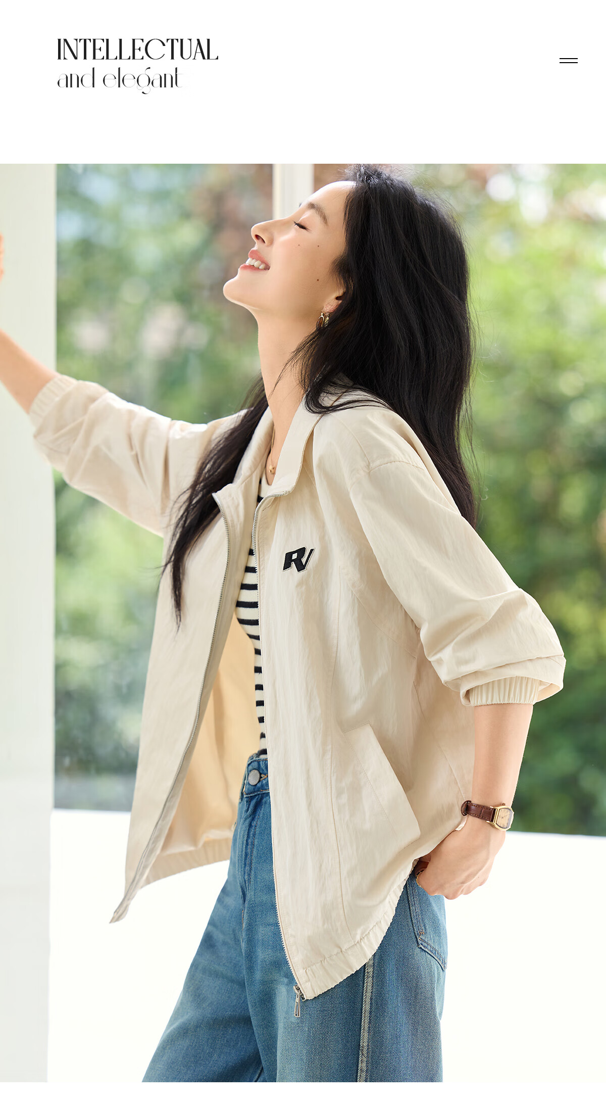Chushen Spring and Autumn Short Jacket Women Fashion Stand Collar Drop Shoulder Loose Casual Jacket Top S53D049 8