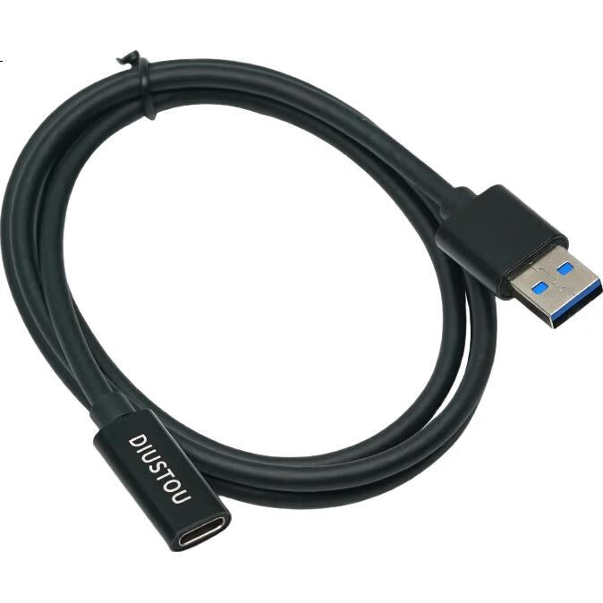 Переходник Diushitou USB 3.0 на Type-C Female, 5A, 1 метр