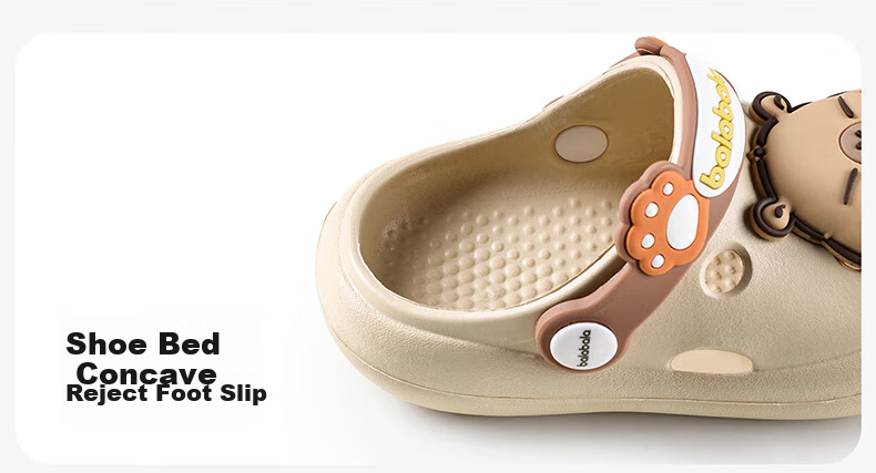 BALABALA Baby Sandals, Summer Cute Cartoon Home Slippers, Boys And Girls Closed-Toe Non-Slip Outdoor Shoes, Children's Beach Sandals 10